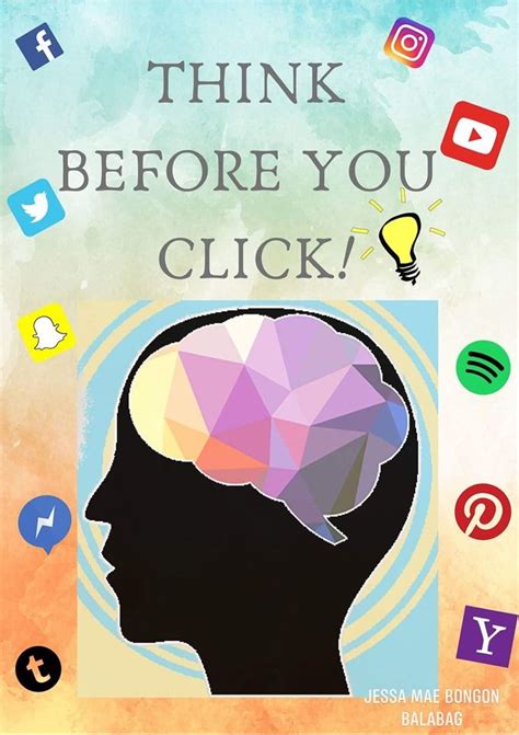 Think Before You Click Think Before You Click Slogan Think Before