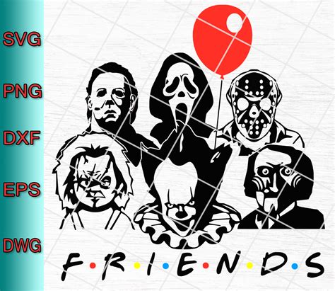 Friends Horror Movie Creepy Halloween Svg Png Eps Dxf - SVG PNG EPS DXF ...