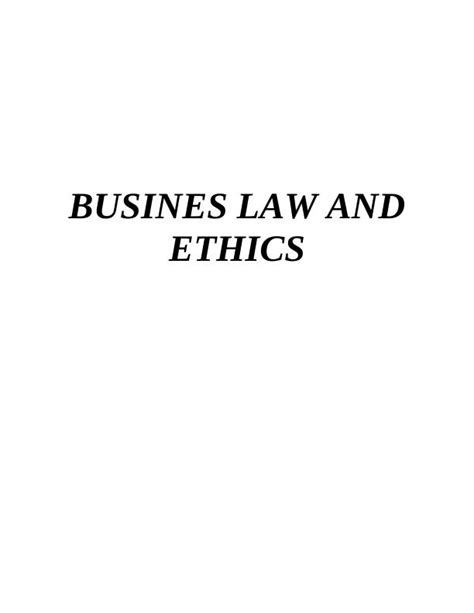 Corporate Social Responsibility In Business Law And Ethics