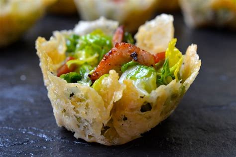 Caesar Salad Parmesan Cups Every Last Bite