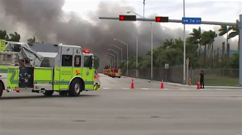 Crews Battle Massive Fire At Energy Facility In Miami Dade Nbc 6