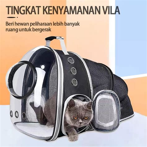 Jual Ransel Kucing Anjing Tas Hewan Pet Carrier Astronot Yang Dapat