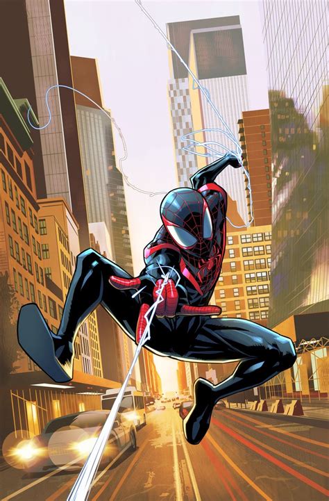 Marvel Champions Spider Man And Miles Morales Alter Ego Card Art