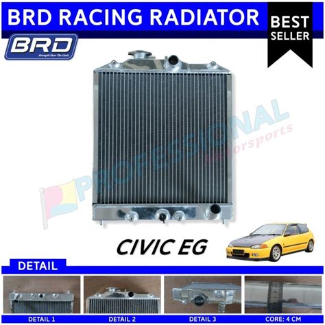 Jual Racing Aluminium Radiator Brd Thailand Honda Civic Eg Ek Estilo