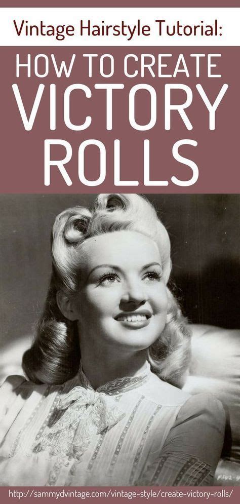 Vintage Hairstyle Tutorial How To Create Victory Rolls Vintage Hairstyles Vintage Hairstyles