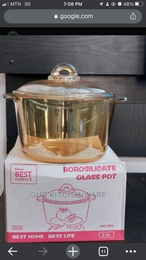 Glass Cooking Pot Gold Reapp Gh