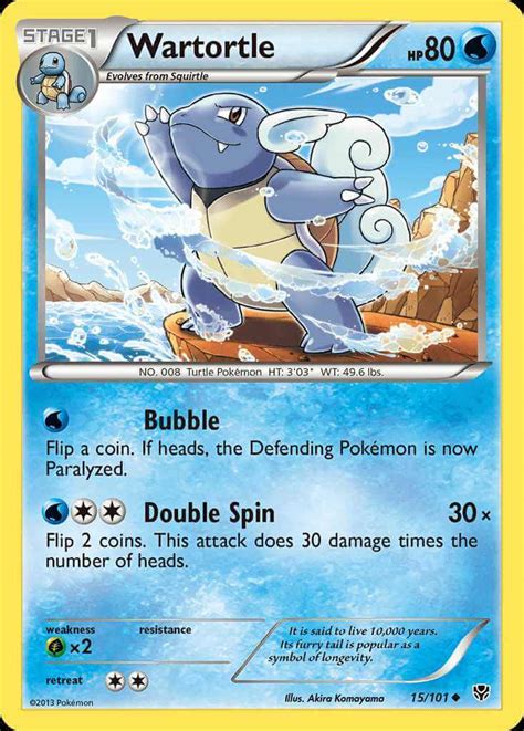 Wartortle Bw10 15 Pokémon Card Database Pokemoncard