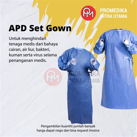 Apd Set Gown Baju Rumah Sakit Lazada Indonesia