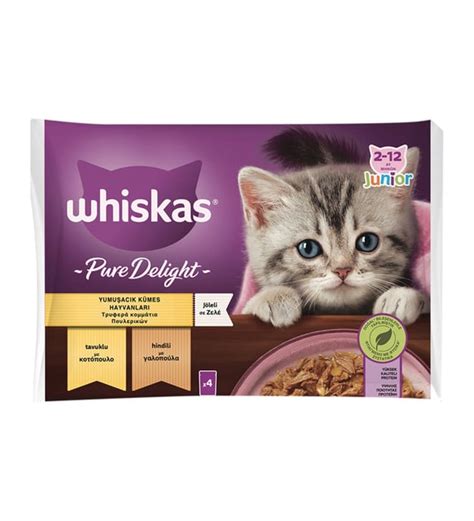 Whiskas Pure Delight Tavuk Hindi Yavru Kedi Ya Mama X Gr