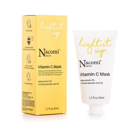 Nacomi Next Lvl Light It Up Vitamin C Mask Bio Boutique La Rosa Canina