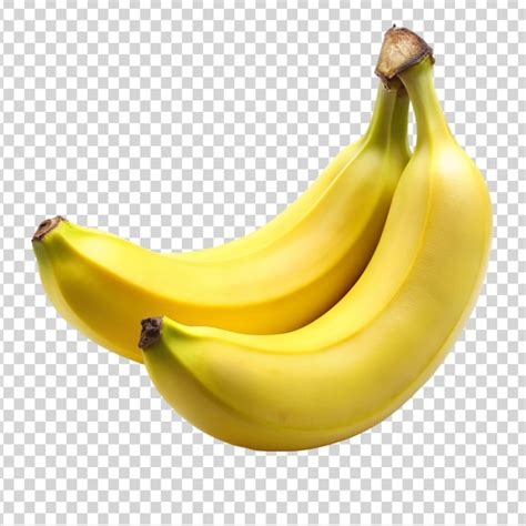 Premium Psd A Bunch Of Ripe Bananas On A Transparent Background