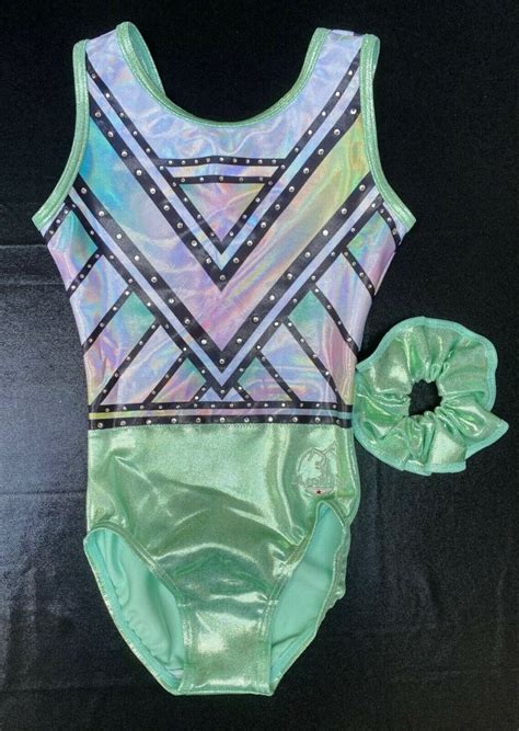 Cantik Girls Gymnastics Leotard Mystique With Crystals Lilachelene