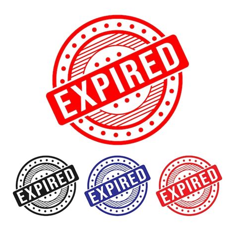 Premium Vector Expired Rubber Stamp Design Vector Illustration