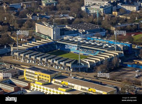 Luftbild Fußballstadion Vonovia Ruhrstadion Bundesligastadion des VFL