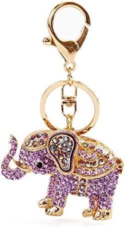 Amazon Reizteko Lucky Elephant Colorful Opal Rhinestone Plating