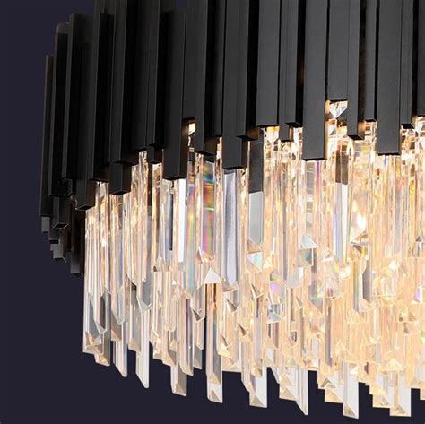 Black Modern Crystal Chandelier – Light Trend