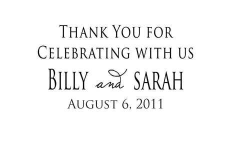 Thank You For Sharing In Our Special Day Custom Rubber Stamp