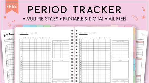 Printable Period Tracker Template World Of Printables