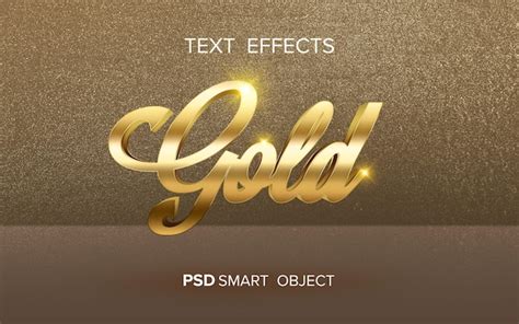 Efecto De Texto Dorado Creativo Archivo PSD Premium