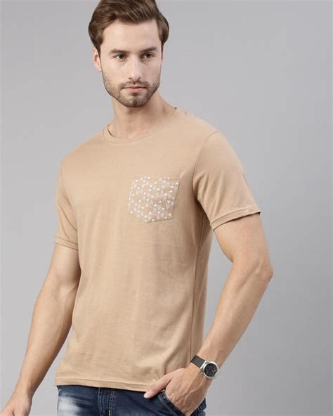 Buy Mens Brown Printed T Shirt For Men Brown Online At Bewakoof