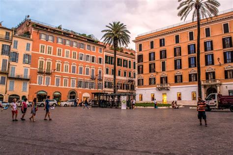 Italian Square Piazza Di Spagna In Rome Italy Editorial Stock Photo