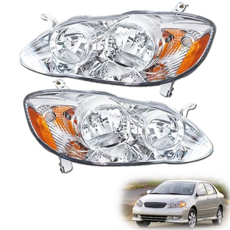 Genrics Headlights Front Head Lamps Direct Replacement Pair Left