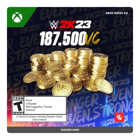 WWE 2K23 187 500 Virtual Currency Pack Xbox Series X S Digital