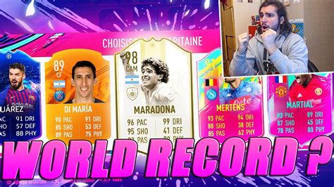 FIFA 19 UNE DRAFT JUSTE EXCEPTIONNEL ON RÉALISE LE WORLD RECORD en