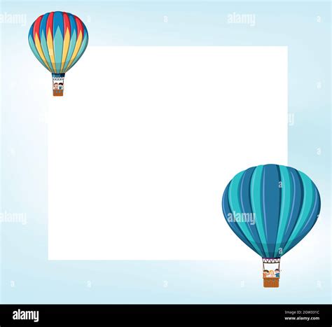 Hot Air Balloon Template Stock Vector Image Art Alamy