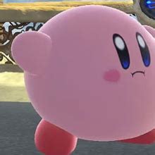 Kirby can inhale projectiles then spit out stars at opponents or swallow for damage recovery in ...