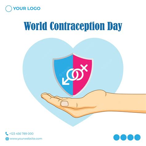 Ilustração Vetorial Para O Dia Mundial Da Contracepção Vetor Premium