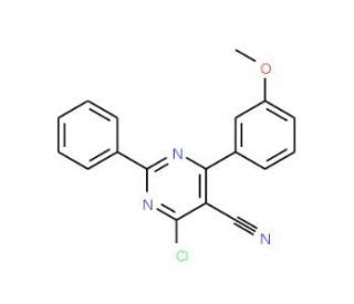 4 Chloro 6 3 Methoxyphenyl 2 Phenyl 5 Pyrimidinecarbonitrile SCBT