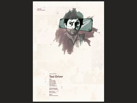 Taxi Driver Alternative Poster Treatment By Jamie Ansell On Dribbble