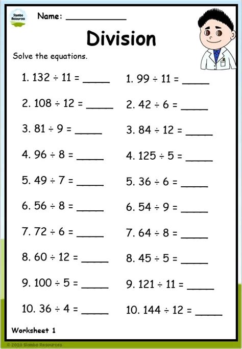 Fun Division Worksheets For 4th Graders Engaging Math Practice