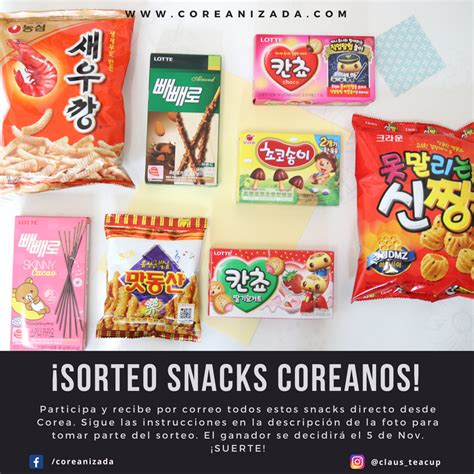 Sorteo Snack De Corea Snack Sorteo Coreanos