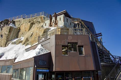 Aiguille Du Midi In Chamonix Alps Editorial Photo Image Of