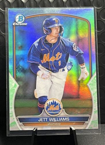 Bowman Chrome Jett Williams Prospects Lunar Glow Refractor Bcp