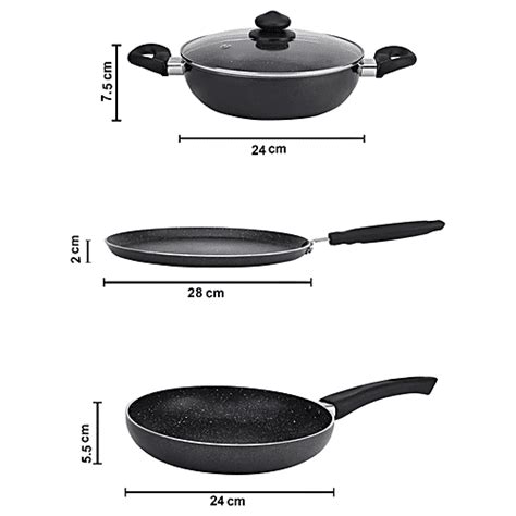 Buy Prestige Prestige Omega Deluxe Granite Non Stick Cookware Set