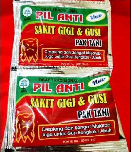 Obat Sakit Gigi Gusi Pak Tani Obat Herbal Tradisional Sakit Gigi