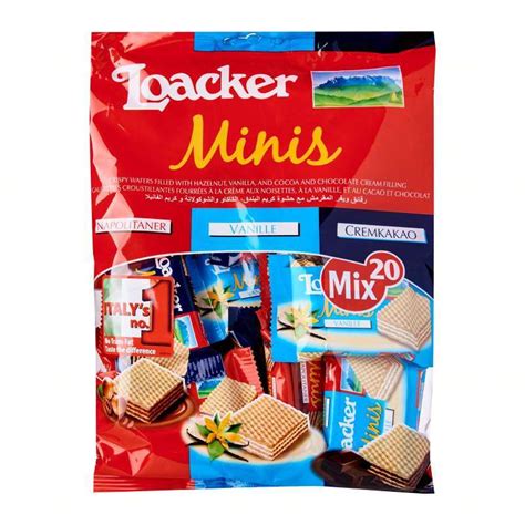 Jual Coklat Wafer LOACKER Minis Mix 20x Terenak Termurah Di Seller MS