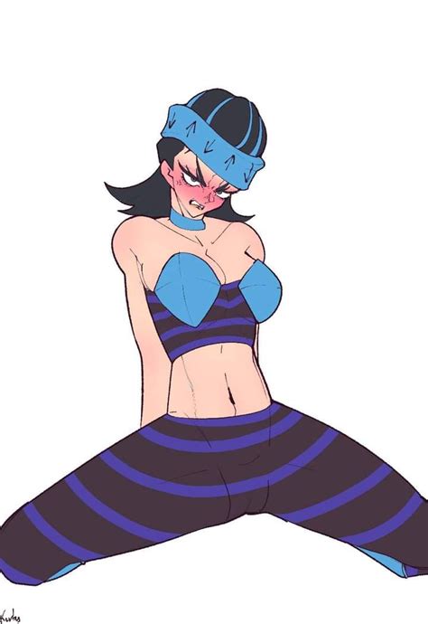 Rule 34 Angry Angry Face Blush Female Focus Female Only Gwess Jojos Bizarre Adventure