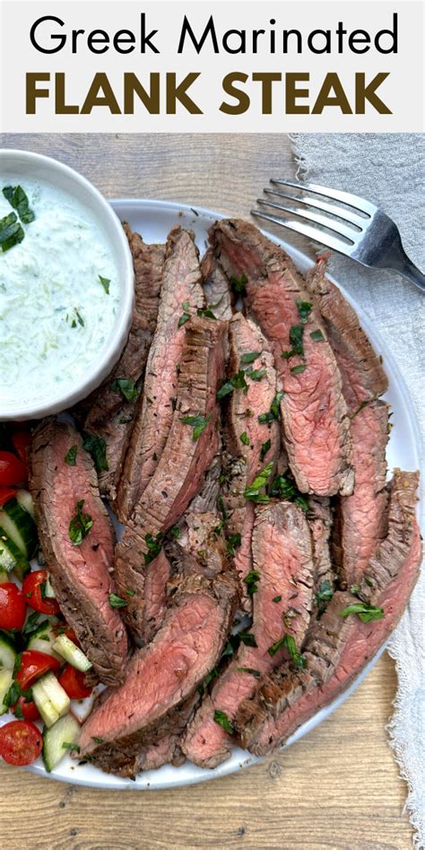 Grilled Flank Steak With Greek Marinade Recipe In 2024 Flank Steak