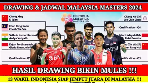 Terbaru Hasil Drawing Jadwal Malaysia Masters