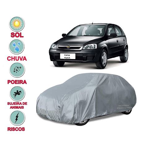 Capa Cobrir Carro Corsa Hatch Impermeável Proteção Bezzter Submarino