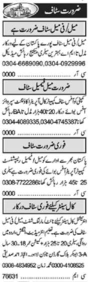 Telephone Operator Marketing Officer Jobs 2022 In Lahore 2024 Job