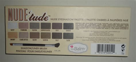 Buzzedforbeauty Thebalm Nude Tude Eyeshadow Palette