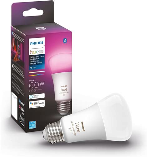 Philips Hue 4 Focos Inteligentes Multicolor A19 10 5W Hue Bridge