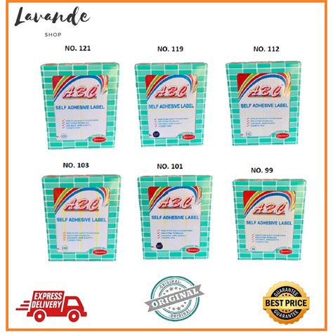 Jual LABEL ABC 101 121 103 99 112 119 STIKER LABEL SELF