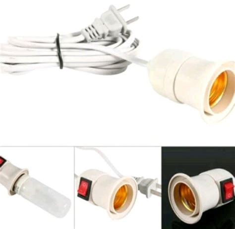 Jual Fitting Bolam Lampu Gantung Plus Saklar On Off Plus Kabel Meter