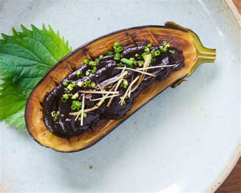 Miso Glazed Eggplant Nasu Dengaku Recipe